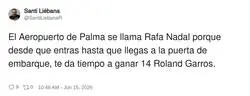 Vaya, as&iacute; que el aeropuerto tambi&eacute;n tiene su ranking ATP