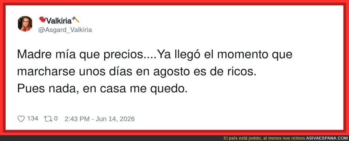Mi madre cuando ve que los vuelos est&aacute;n caros: 'pues nos quedamos en Torrej&oacute;n'