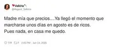Mi madre cuando ve que los vuelos est&aacute;n caros: 'pues nos quedamos en Torrej&oacute;n'