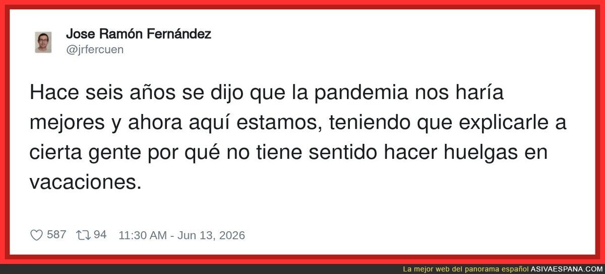 Y la gente sigue sin pillarlo
