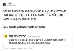 &iquest;Esto de poner ofertas de futbolista en LinkedIn qu&eacute; fue?