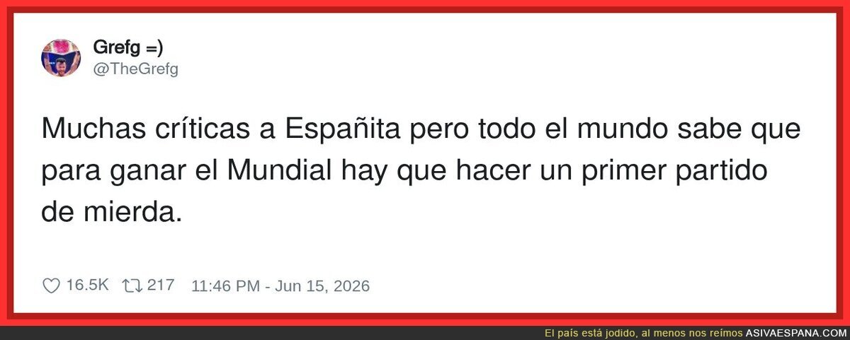 En el 2010 perdimos ante Suiza en el primer partido
