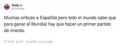 En el 2010 perdimos ante Suiza en el primer partido