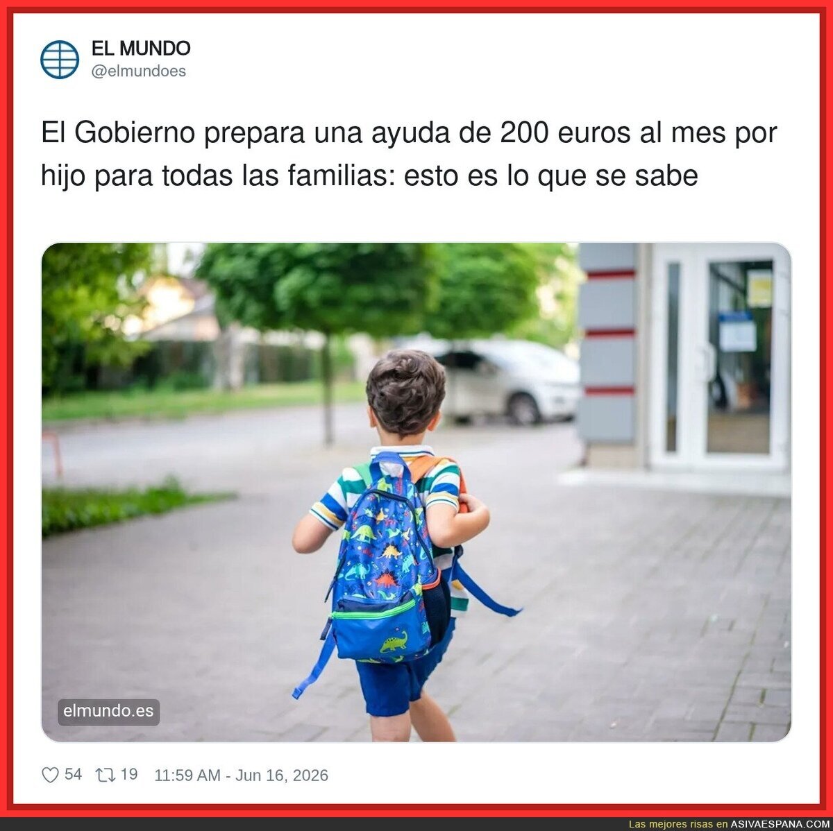 Ning&uacute;n sentido, lo que deber&iacute;an hacer es rebajar IRPF a la gente con hijos