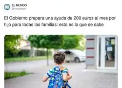 Ning&uacute;n sentido, lo que deber&iacute;an hacer es rebajar IRPF a la gente con hijos