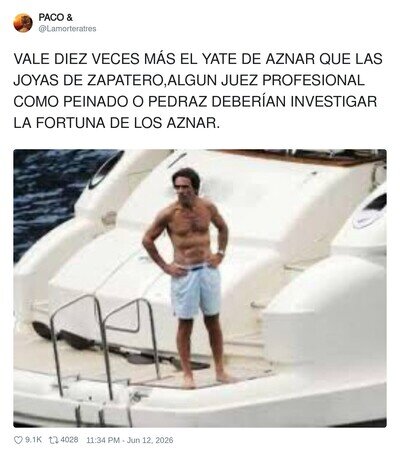 Los Aznar investigando su fortuna con el yate de fondo: "&iquest;Que de d&oacute;nde sale? Ni idea, t&iacute;o"