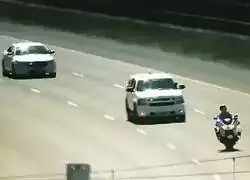 Zapatero llegando a la Audiencia Nacional en el coche heredado de su madre
