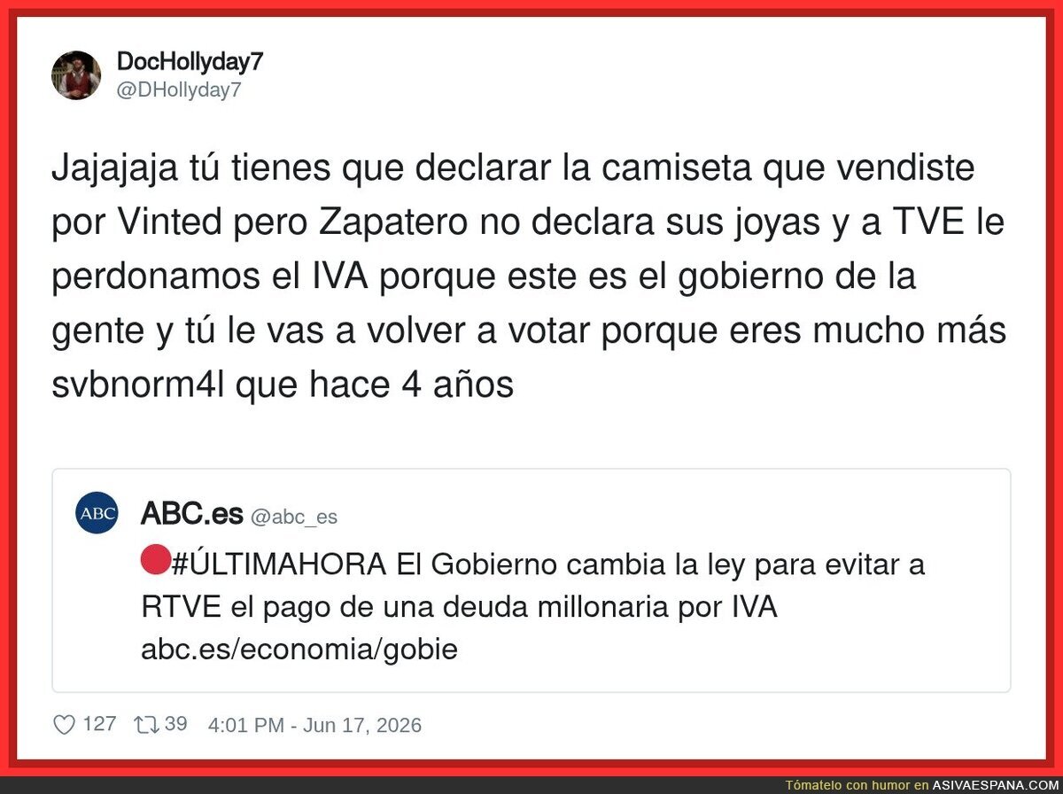 Jajaja el gobierno es literalmente una banda de amigos que se cubre las espaldas en el grupal