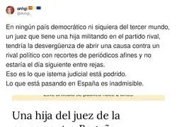 Cuando dices que la justicia es independiente pero resulta que todos se conocen en el WhatsApp de clase
