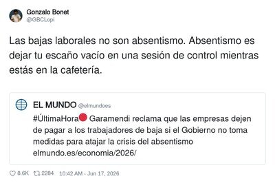 Absentismo es cuando te pillas una sesi&oacute;n de control en la cafeter&iacute;a, no cuando directamente no apareces por el curro