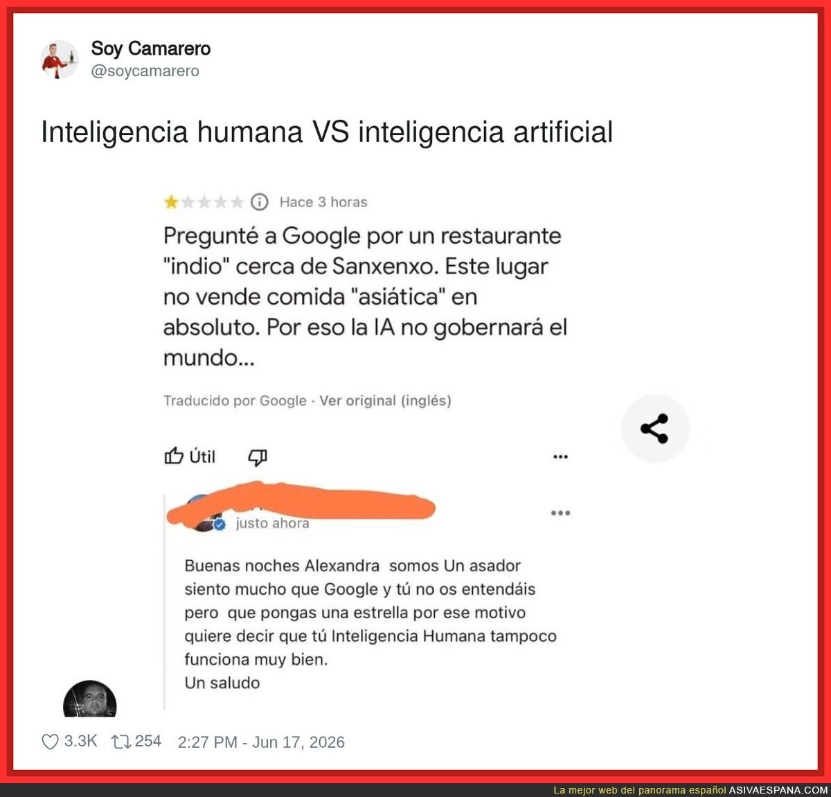 La respuesta que merecían