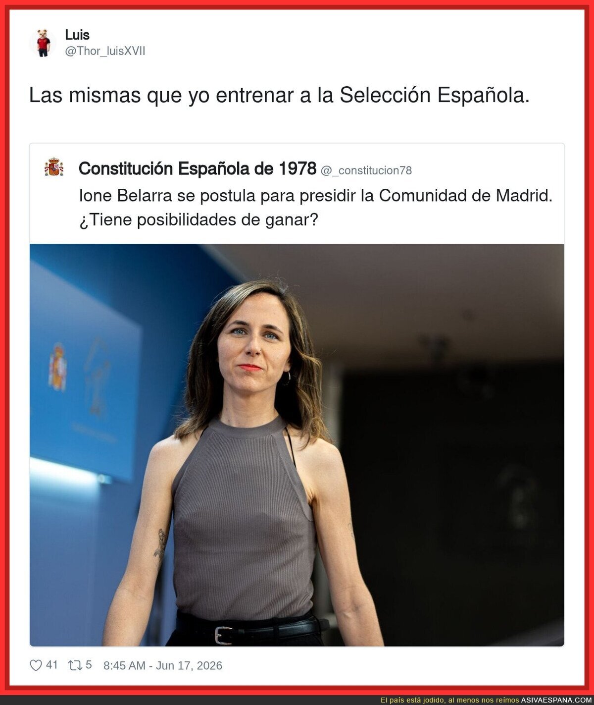 Yo: *respiro* | La Constitución Española: ¿tienes posibilidades de ganar?