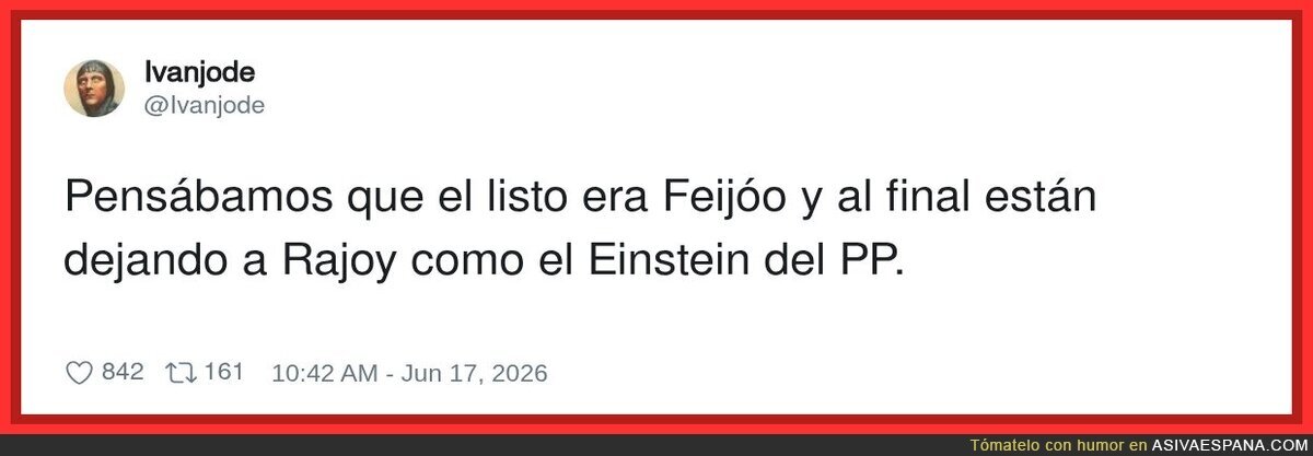 Cuando te das cuenta de que la realidad es más absurda que cualquier chiste que puedas inventar