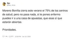 Las prioridades de este pa&iacute;s son acojonantes
