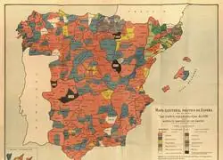 Acabo de encontrar se este mapa de Espa&ntilde;a con la divisi&oacute;n territorial de 1910