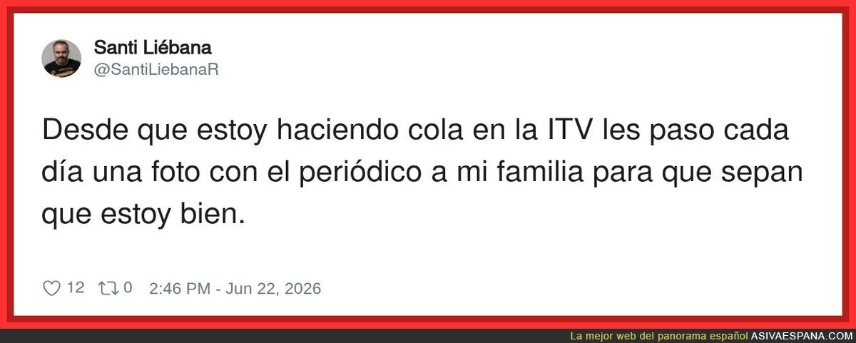 Esas colas interminables en la ITV, imagina si no tienes aire