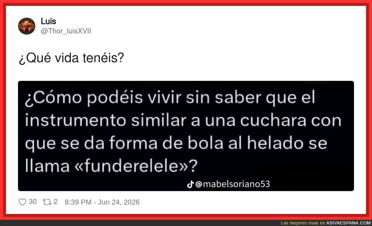 Yo viviendo en la ignorancia mientras alguien descubre que la cuchara de helado tiene nombre