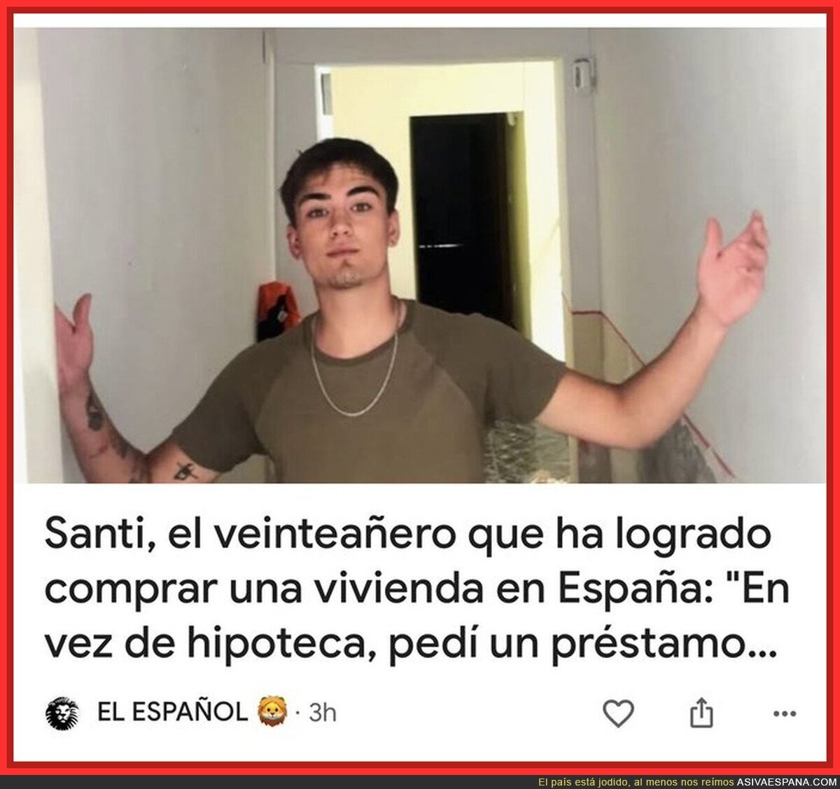 En España, comprar una vivienda con menos de 30 años ya te da para salir en las noticias