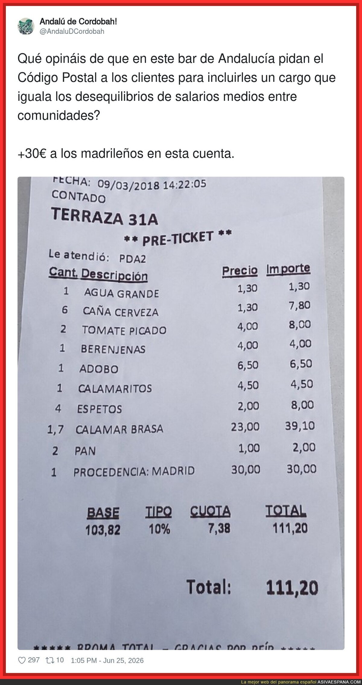 Cuando pides una ca&ntilde;a y te cobran el PBI de un pa&iacute;s en desarrollo