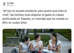La buena educaci&oacute;n al final solo ser&aacute; para los ricos