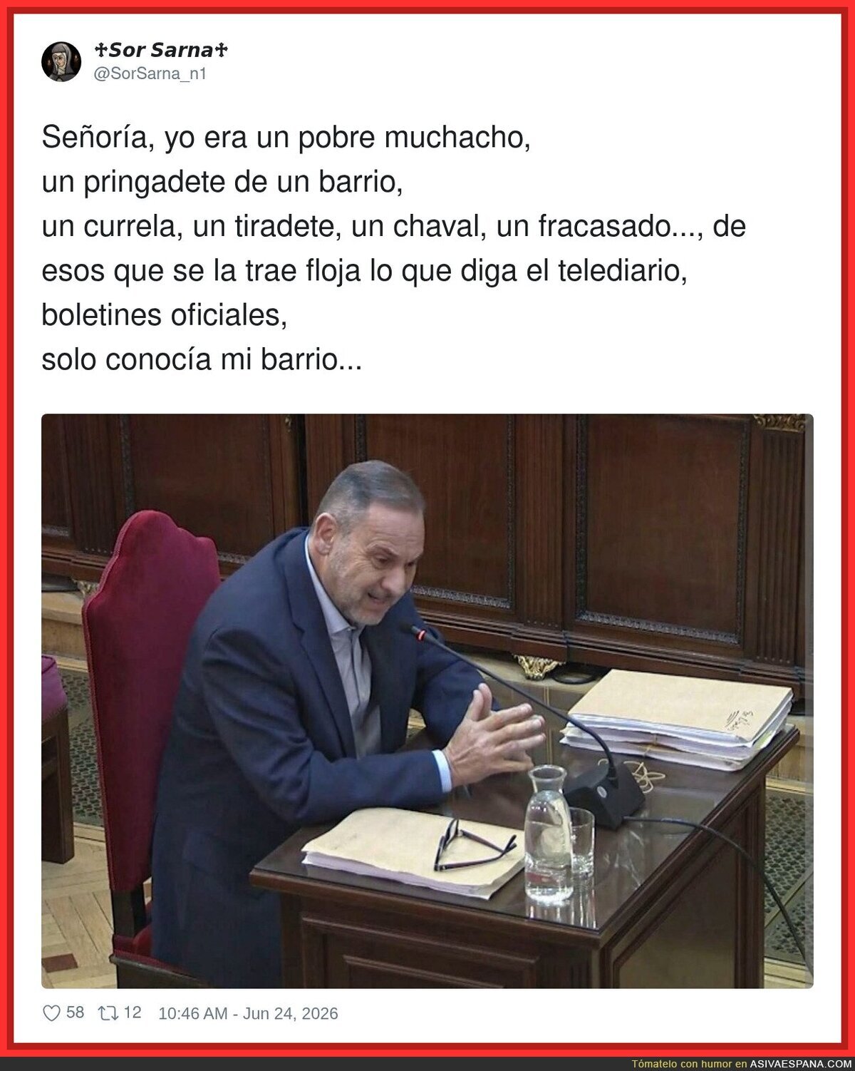 Y ahora mira d&oacute;nde estoy, se&ntilde;ora