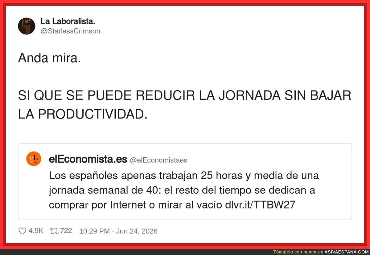 Claro, porque comprar por Amazon ES ser productivo, no te jode