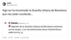 Qu&eacute; locura que la poli de Barcelona est&eacute; pidiendo ya armas serias