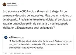 209 pavos al d&iacute;a. Me hago electricista