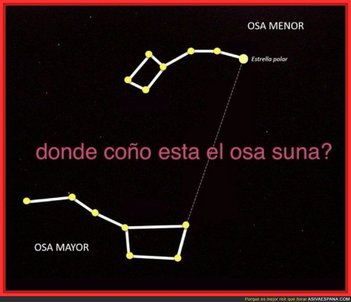 Aquí buscando la Osa Suna