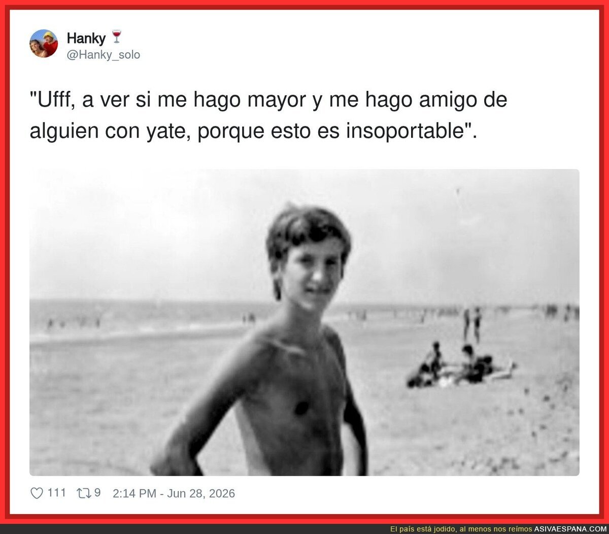 Feijoo de jovencito buscando amigos con yate