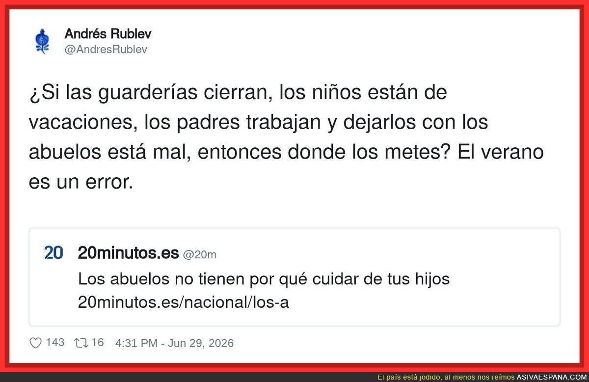 Los abuelos ya no pueden m&aacute;s el 2 de julio