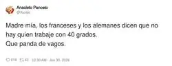 Mientras tanto en Espa&ntilde;a: 40 grados y a currar como si nada, que para eso somos espa&ntilde;oles
