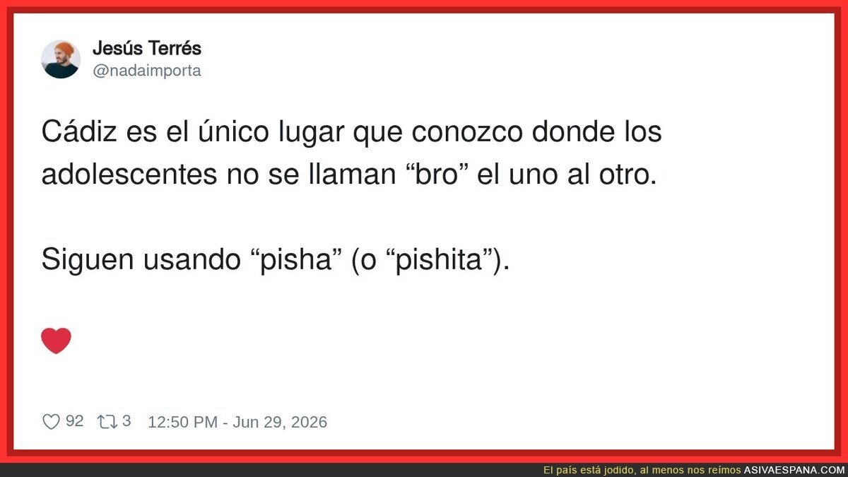 Gaditanos, se os quiere
