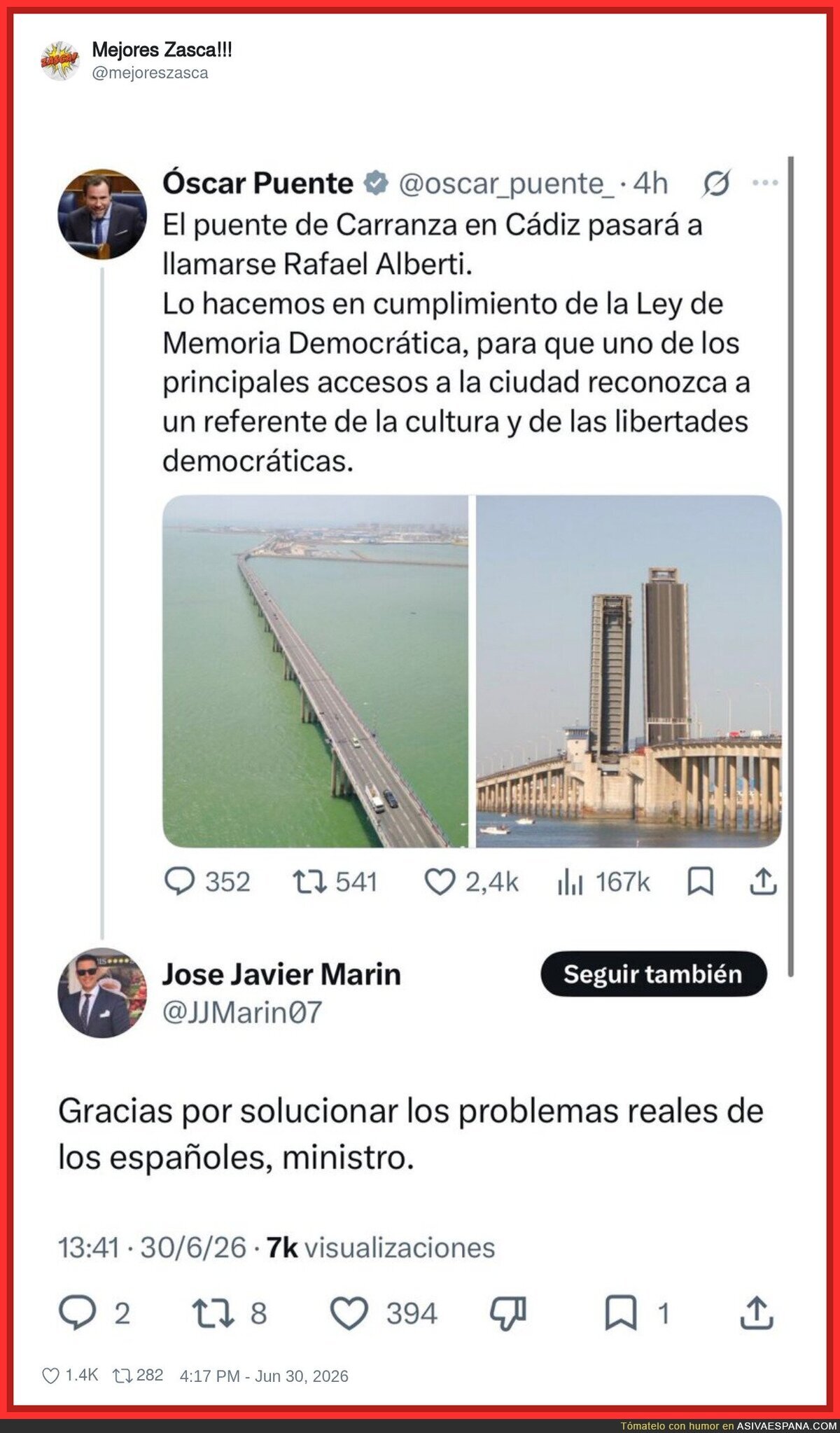 Menos mal que está en cosas importantes