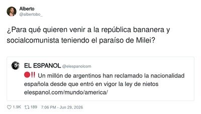 Todo el d&iacute;a llam&aacute;ndonos gallegos y manolos y mueren por venir aqu&iacute;