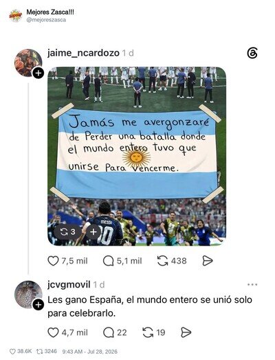 Los argentinos siguen llorando