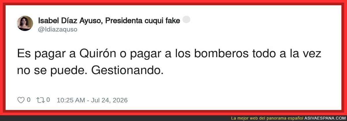 Hay que dosificarse, Isabel
