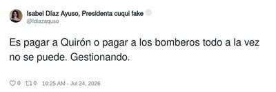 Hay que dosificarse, Isabel