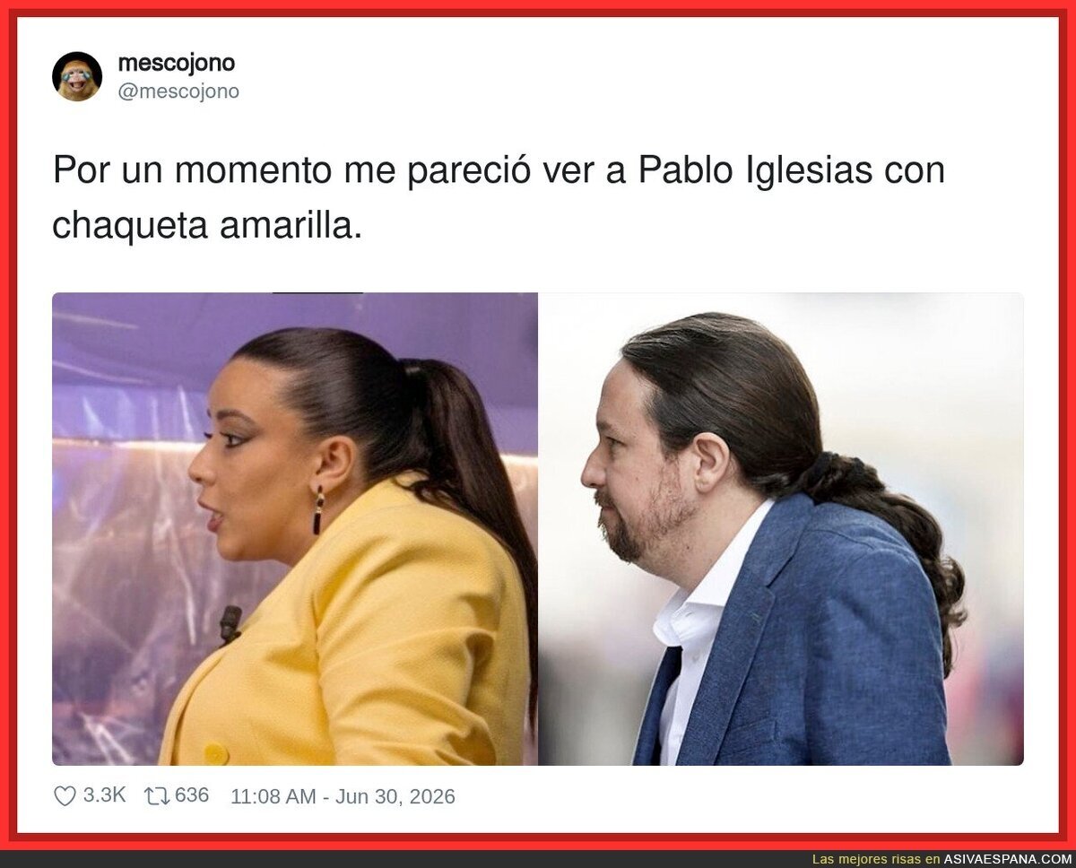 Cuando tu cerebro te juega una mala pasada y ves a Pablo Iglesias en todas partes