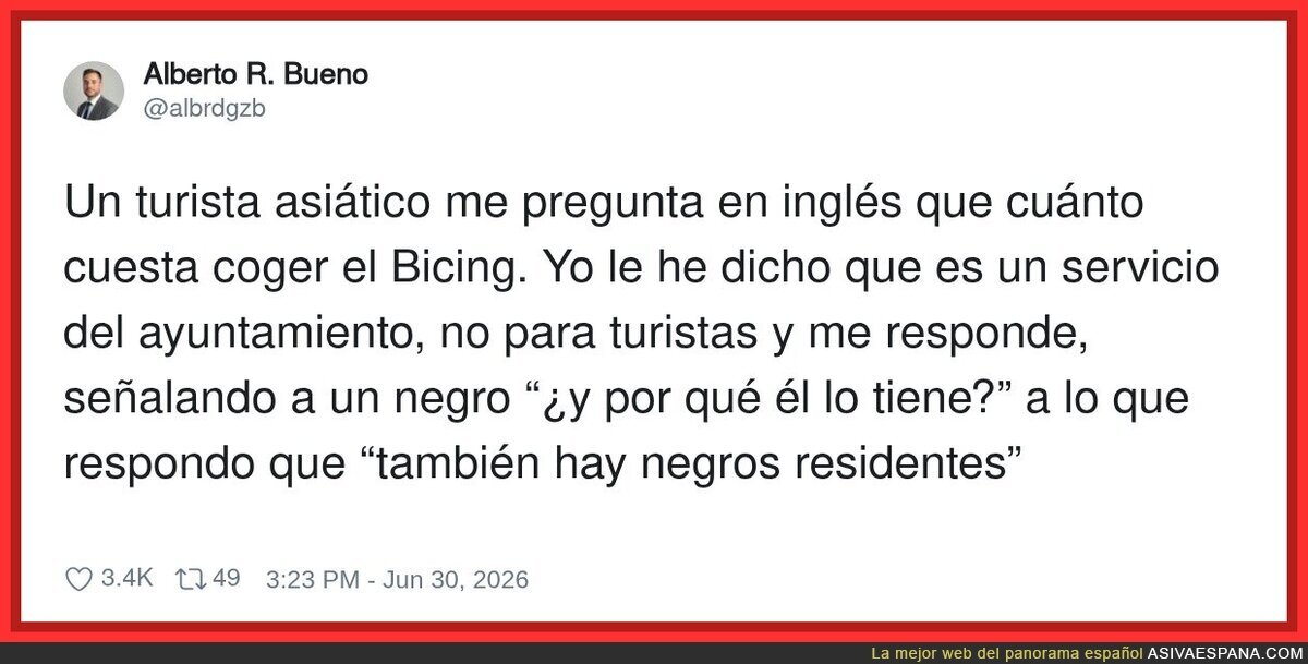 El bicing para los locales, los guiris que se paguen un taxi