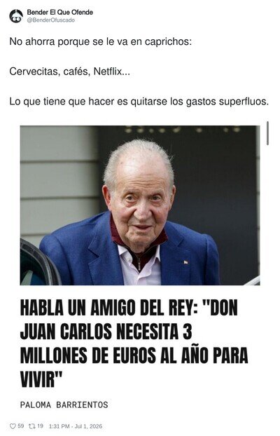 Qu&eacute; duro tiene que ser para &eacute;l