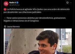 Vito Quiles, en b&uacute;squeda y captura por no acatar citaciones judiciales, se entregar&aacute; voluntariamente a la Polic&iacute;a