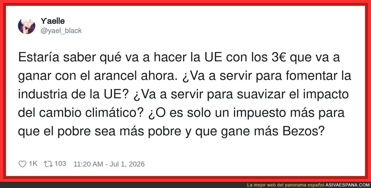 Spoiler: solo es para recaudar