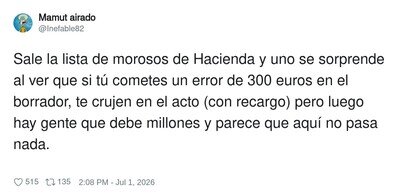 Yo tampoco entiendo c&oacute;mo la gente puede deber tanta pasta y vivir tan tranquilos
