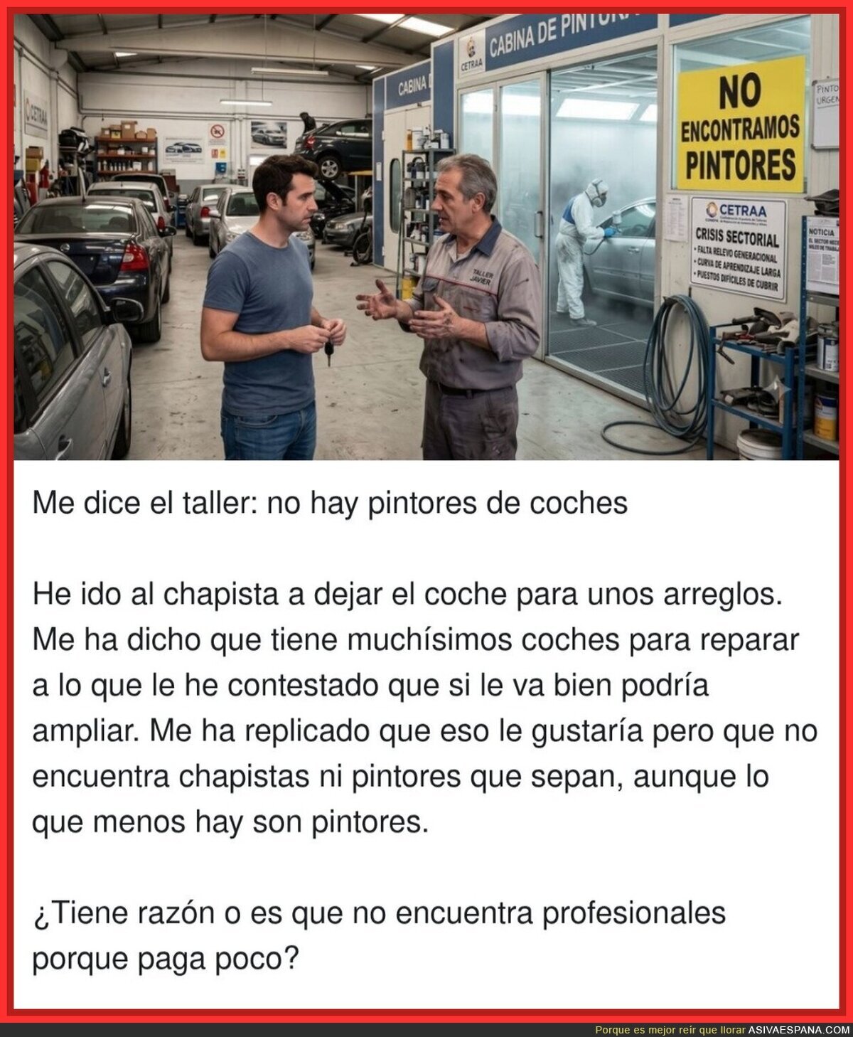 Ni mec&aacute;nicos, fontaneros, electricistas...