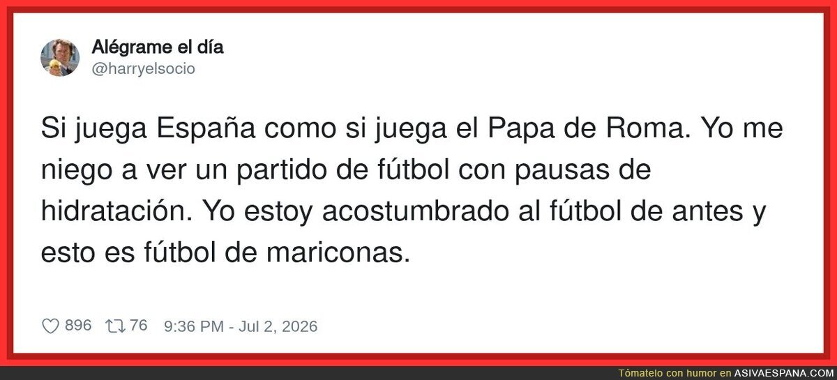 Esto no es el f&uacute;tbol que conoc&iacute; yo