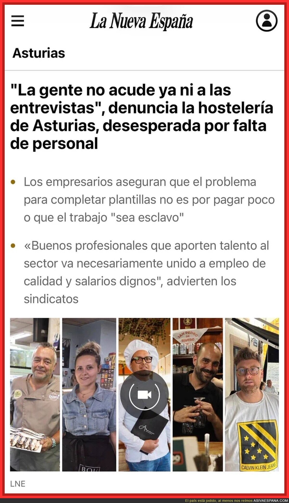 EEn realidad nadie quiere currar 12 horas por dos cafés y una palmadita en la espalda