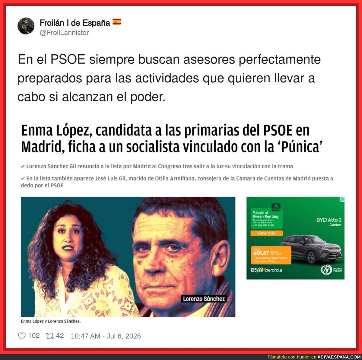 El PSOE buscando asesores: 'Con tal de que no salga en la tele, vale'