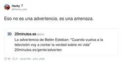 No es necesario, Bel&eacute;n