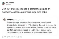 45000&euro; es ya ser pobre en Espa&ntilde;a